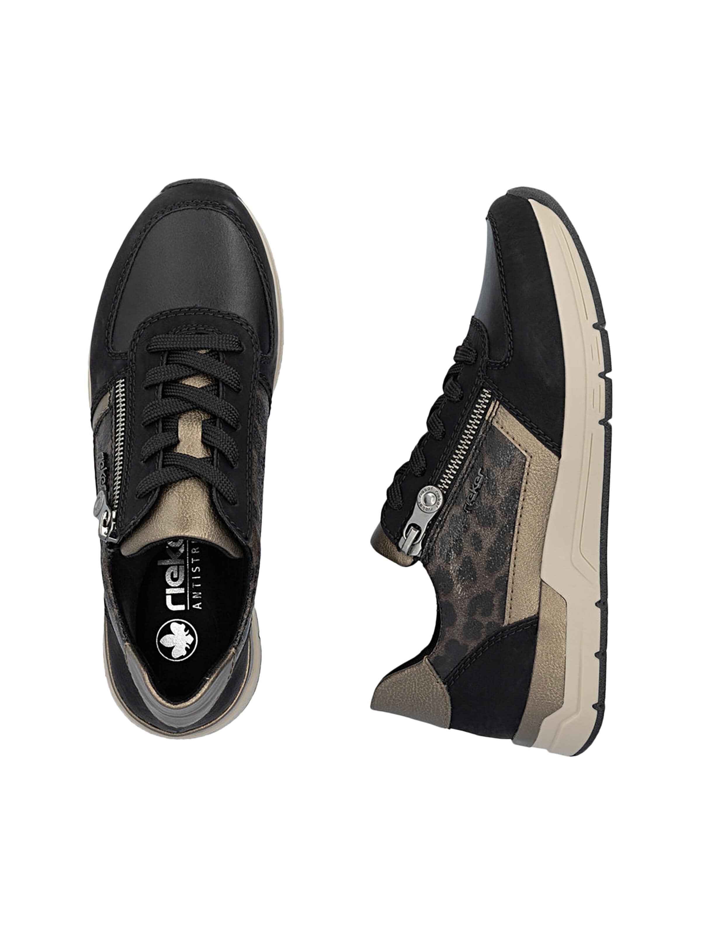 Scarpa stringata sportiva di Rieker in nero