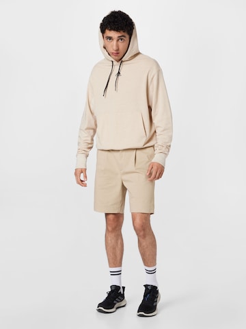 Abercrombie & Fitch Regular Plissert bukse i beige