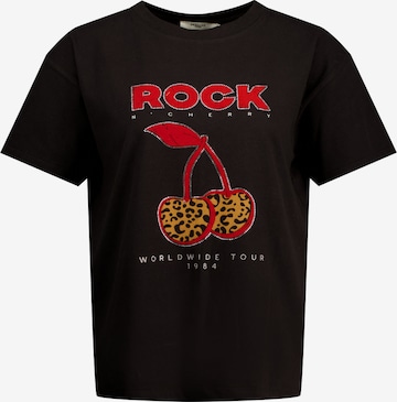 T-Shirt 'Rock Cherry' Deeluxe en noir : devant