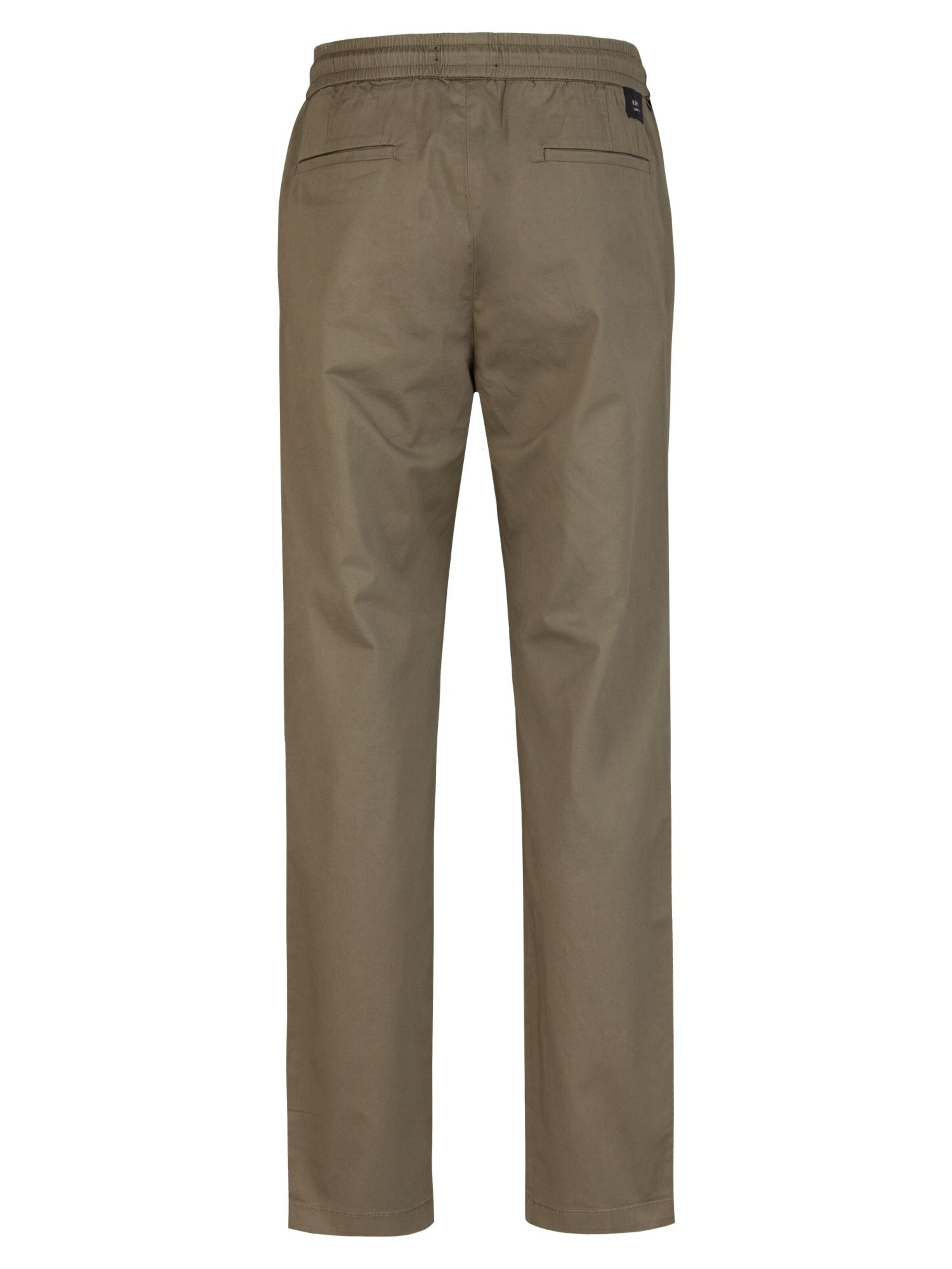 REPLAY Loose fit Pleat-Front Pants in Green