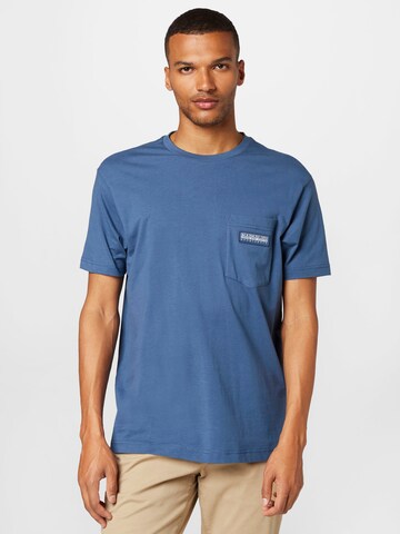 NAPAPIJRI Shirt in Blauw: voorkant