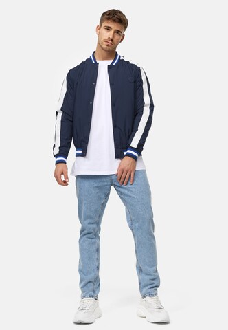 INDICODE JEANS Übergangsjacke in Blau