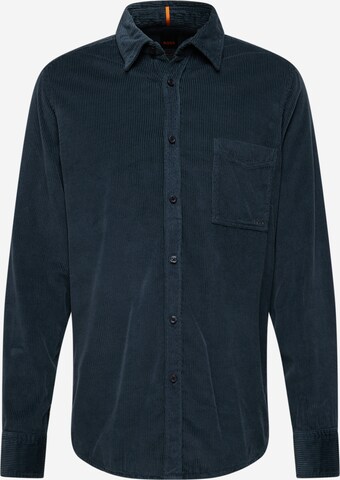 BOSS Button Up Shirt 'Relegant 6' in Blue: front