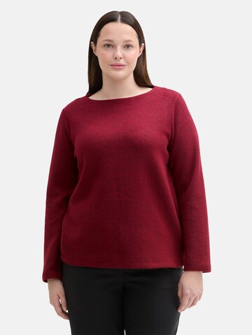 Tom Tailor Women + Sweater in Red: front