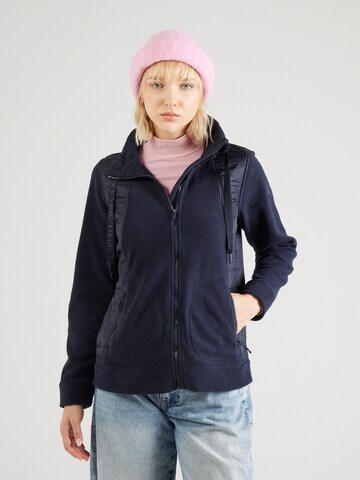 Soccx Fleece jas in Blauw: voorkant