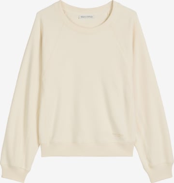 Sweat-shirt Marc O'Polo en beige : devant