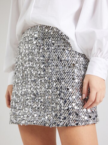 Rich & Royal Skirt 'Tweed' in Silver
