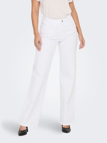 ONLY - Pierna ancha Vaquero 'Juicy' en blanco: frente