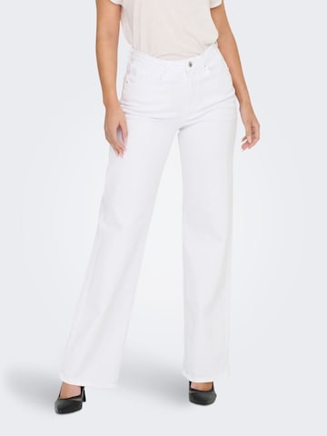 Wide leg Jeans 'Juicy' di ONLY in bianco: frontale