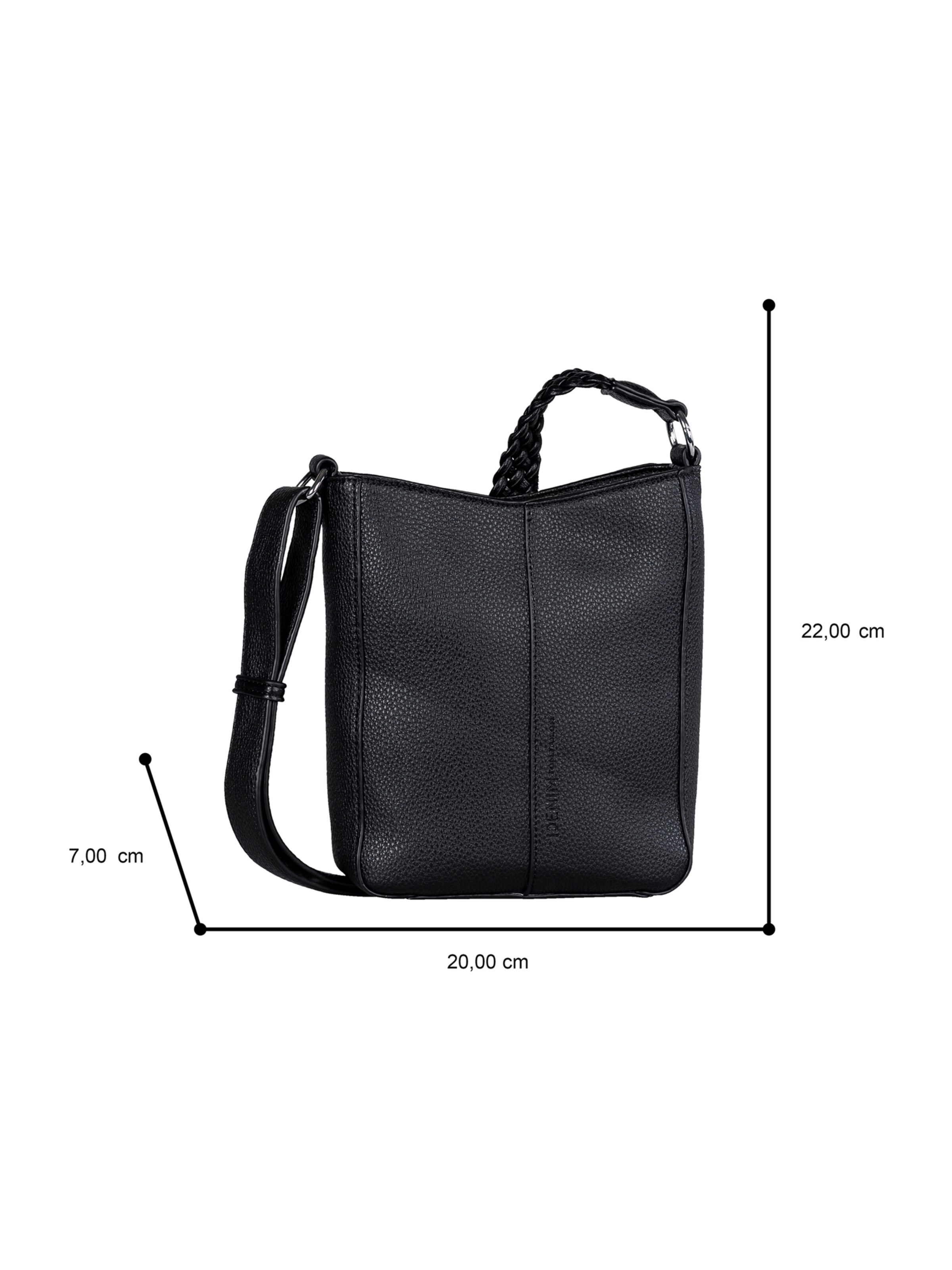 Borsa a tracolla 'Neda' di TOM TAILOR DENIM in nero