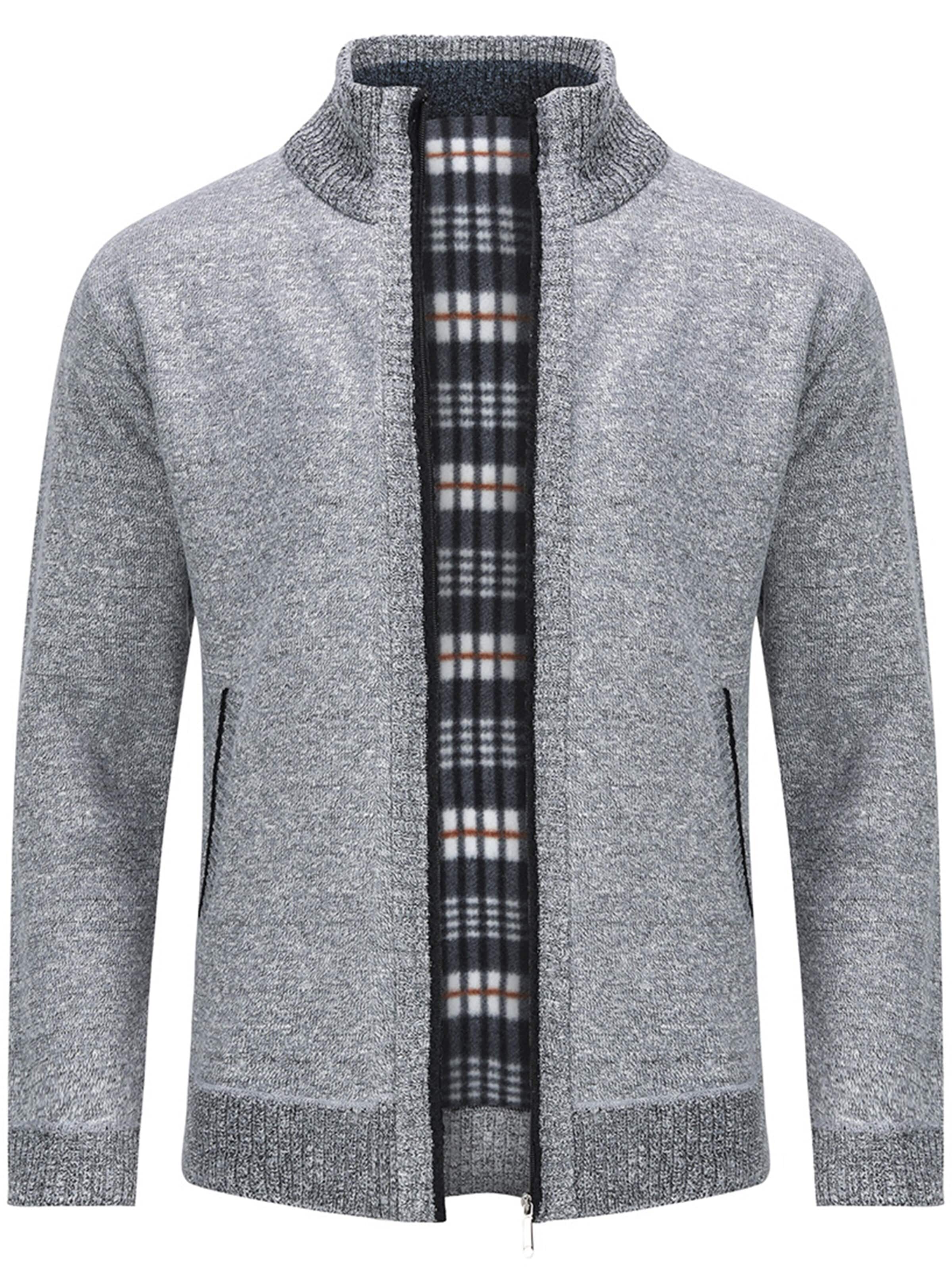 ALLTHEMEN Knit Cardigan in Grey