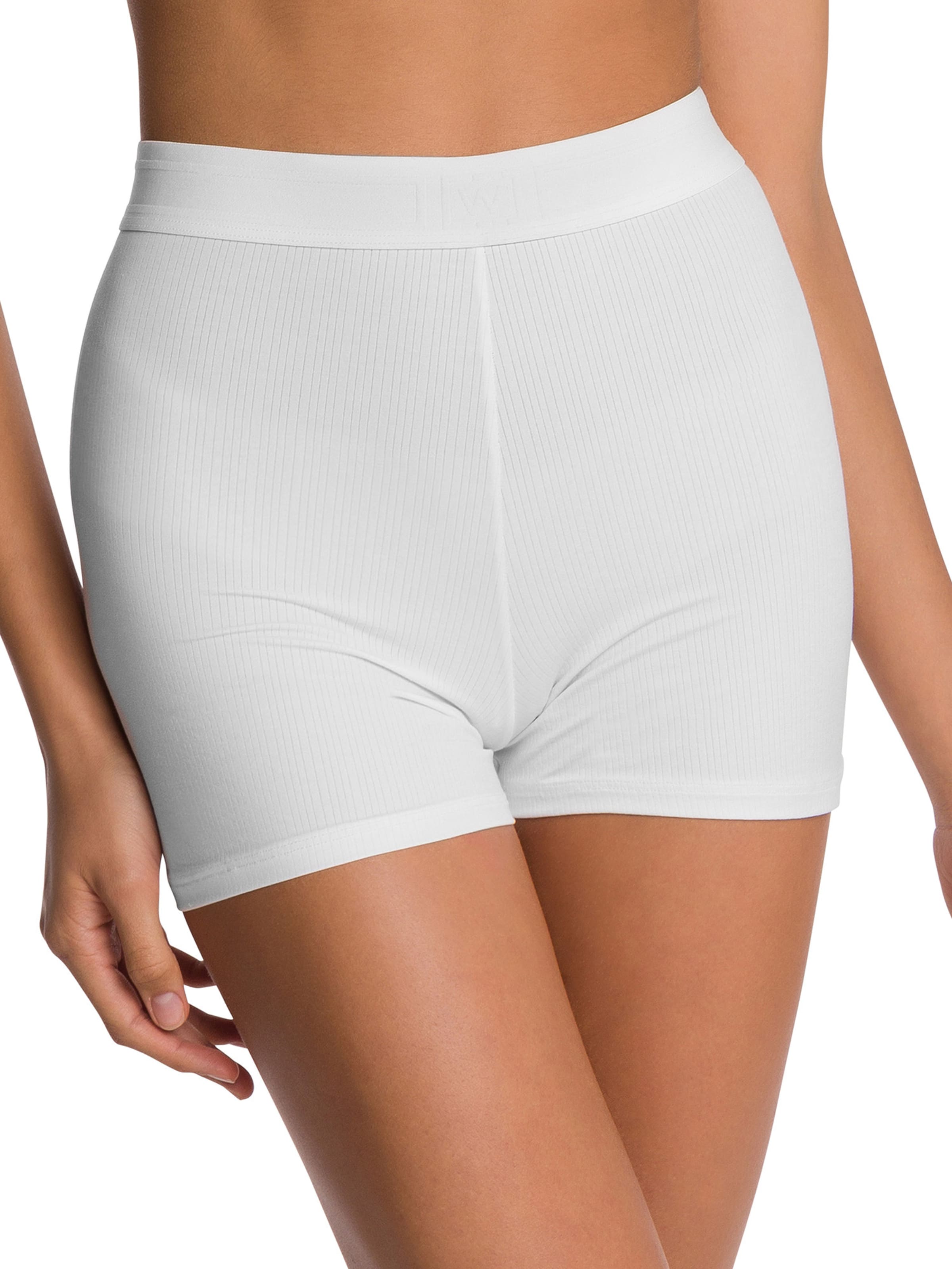 Wolford Skinny Leggings ' BIKE SHORT ' in White: front