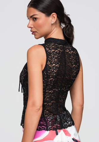 Ombre Top in Schwarz
