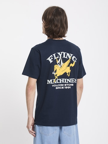 Volcom T-Shirt 'FLYING MACHINE ' in Blau