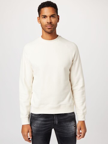 TOM TAILOR DENIM Sweatshirt in Beige: voorkant