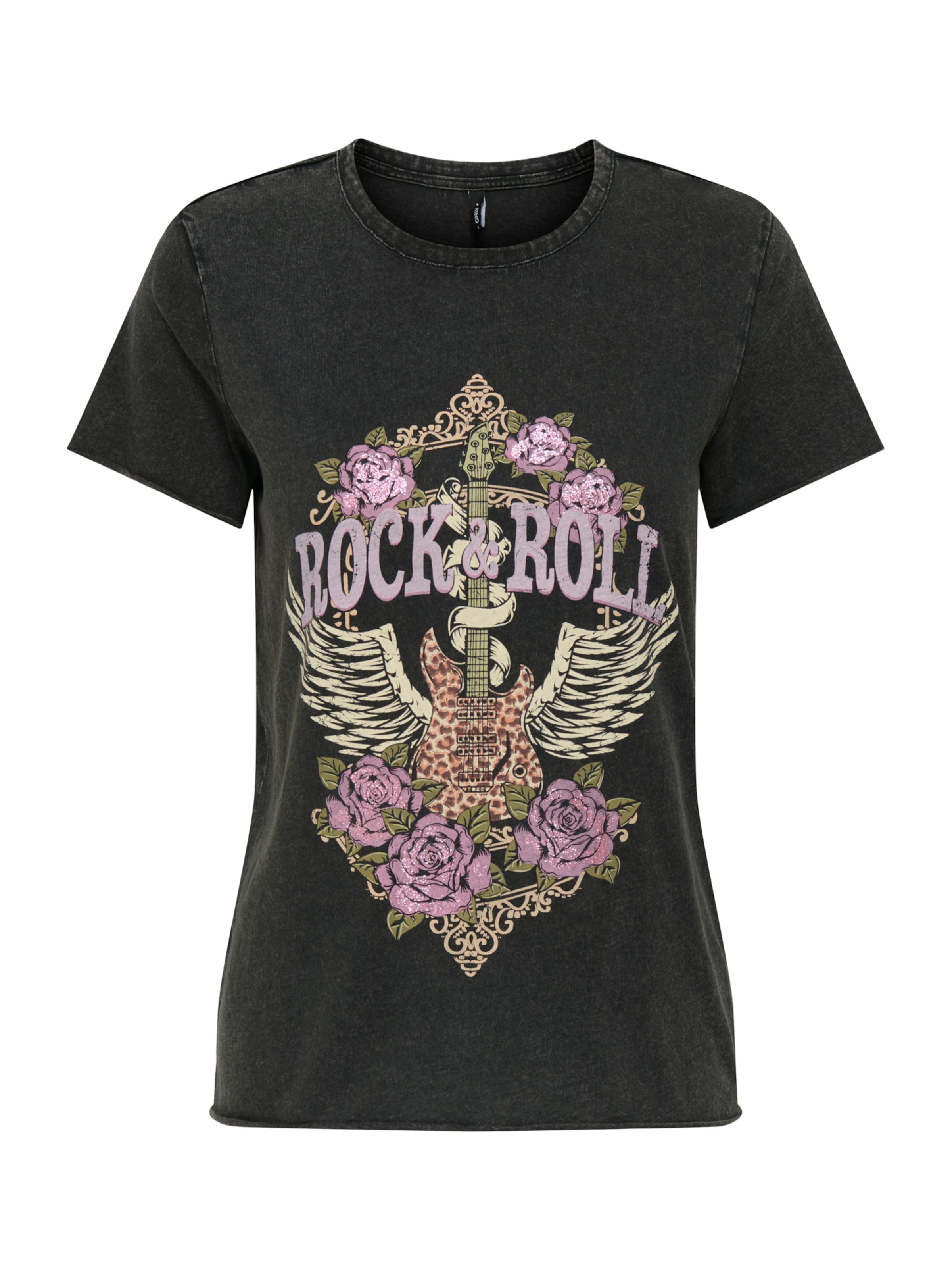 ONLY Тениска 'ONLLUCY' в черно: отпред