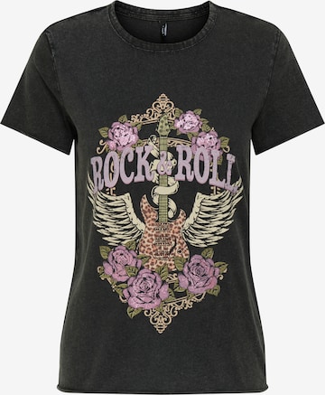 T-shirt 'ONLLUCY' ONLY en noir : devant