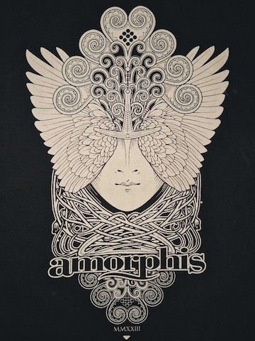 Amorphis Shirt 'Amorphis  T-Shirt' in Zwart