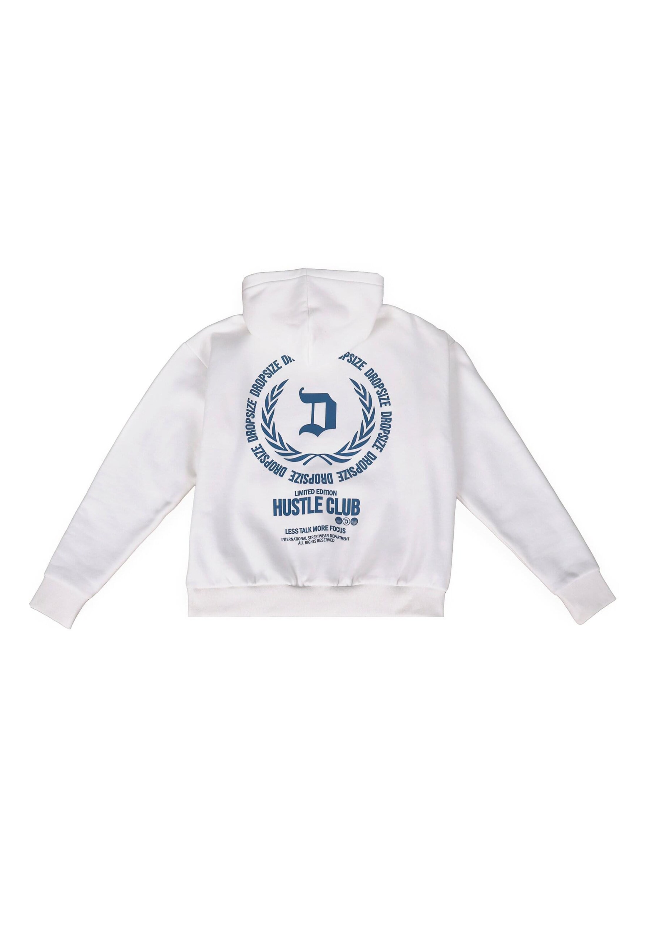 Dropsize Mikina 'Hustle Club' – bílá