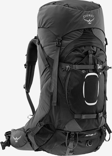 Osprey Sportrucksack 'Aether 55' in grau / schwarz, Produktansicht