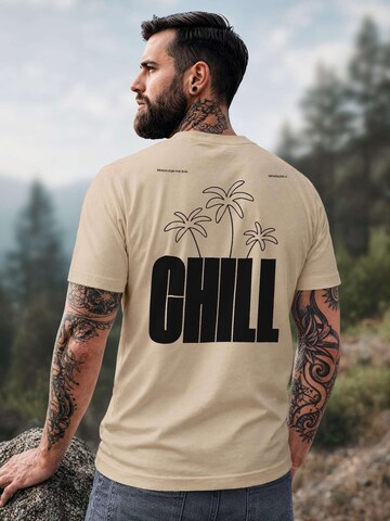 Neverless Shirt 'chill' in Beige