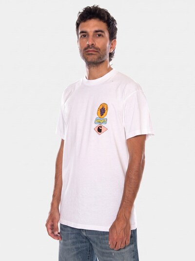 Carhartt WIP Shirt 'S/S STACKED GRAPES T-SHIRT WHITE' in S in White, Item view