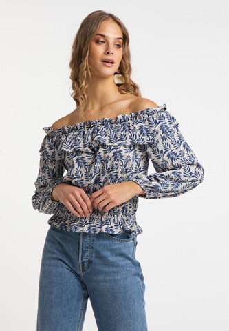 Camicia da donna di IZIA in blu: frontale