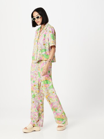 Monki - Pierna ancha Pantalón en Mezcla de colores