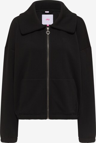 MYMO Sweat jacket in Black: front