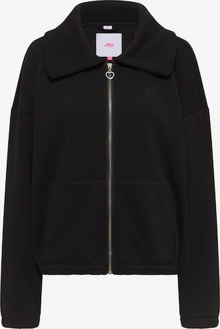 MYMO Zip-Up Hoodie in Black: front