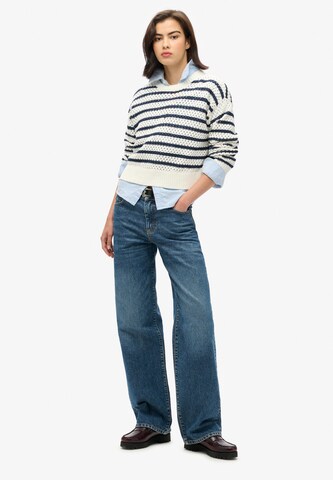 Pull-over Superdry & Co en blanc : devant