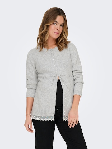 Only Maternity Cardigan 'OLMCHER' i grå: forside