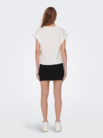 ONLY - Camiseta 'Iris' en blanco