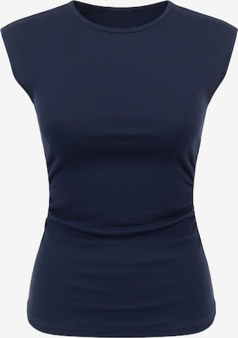 Alexa Dash Bluse in Blau: Vorderseite