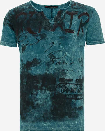 CIPO & BAXX Shirt 'Haven' in Blauw: voorkant