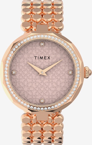 TIMEX Analoog horloge 'City Collection' in Goud: voorkant