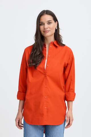 b.young - Blusa 'Gamze' en rojo: frente