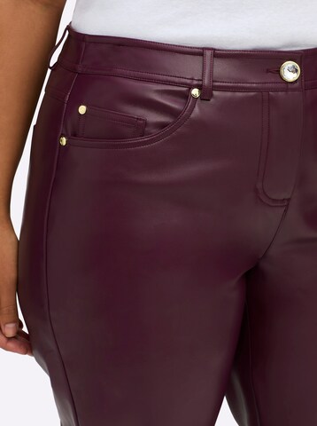 SHEEGO Bootcut Nadrág - piros