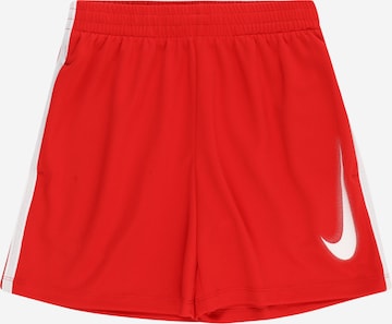 NIKE Loosefit Sportbroek in Rood: voorkant