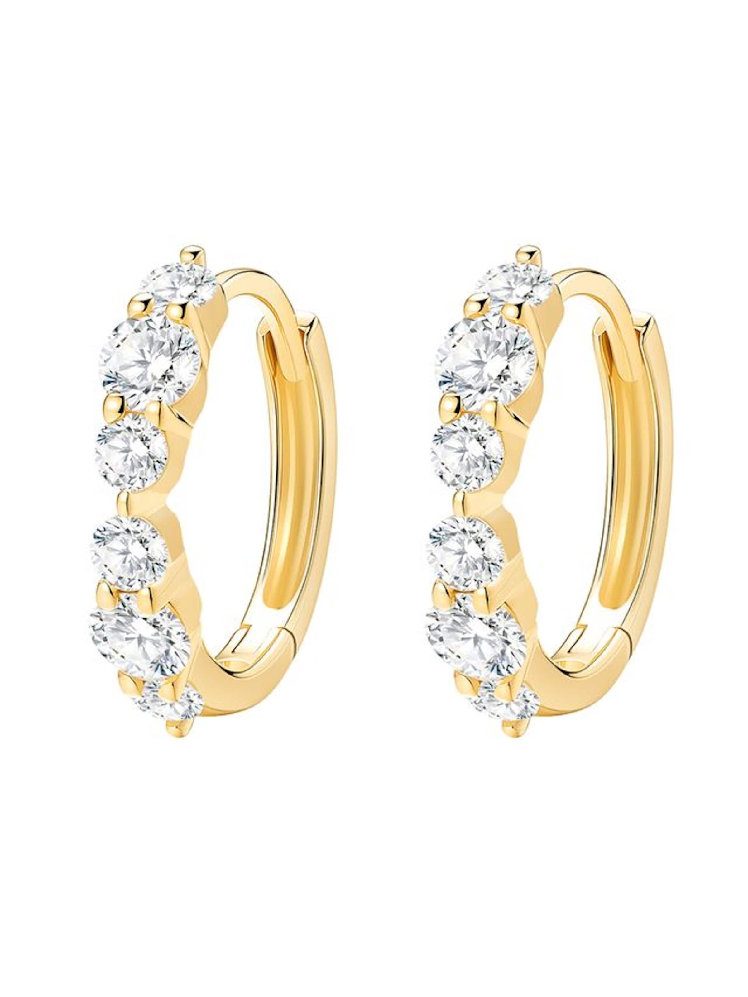 Dear Me Earrings 'Continuity' in Gold: front