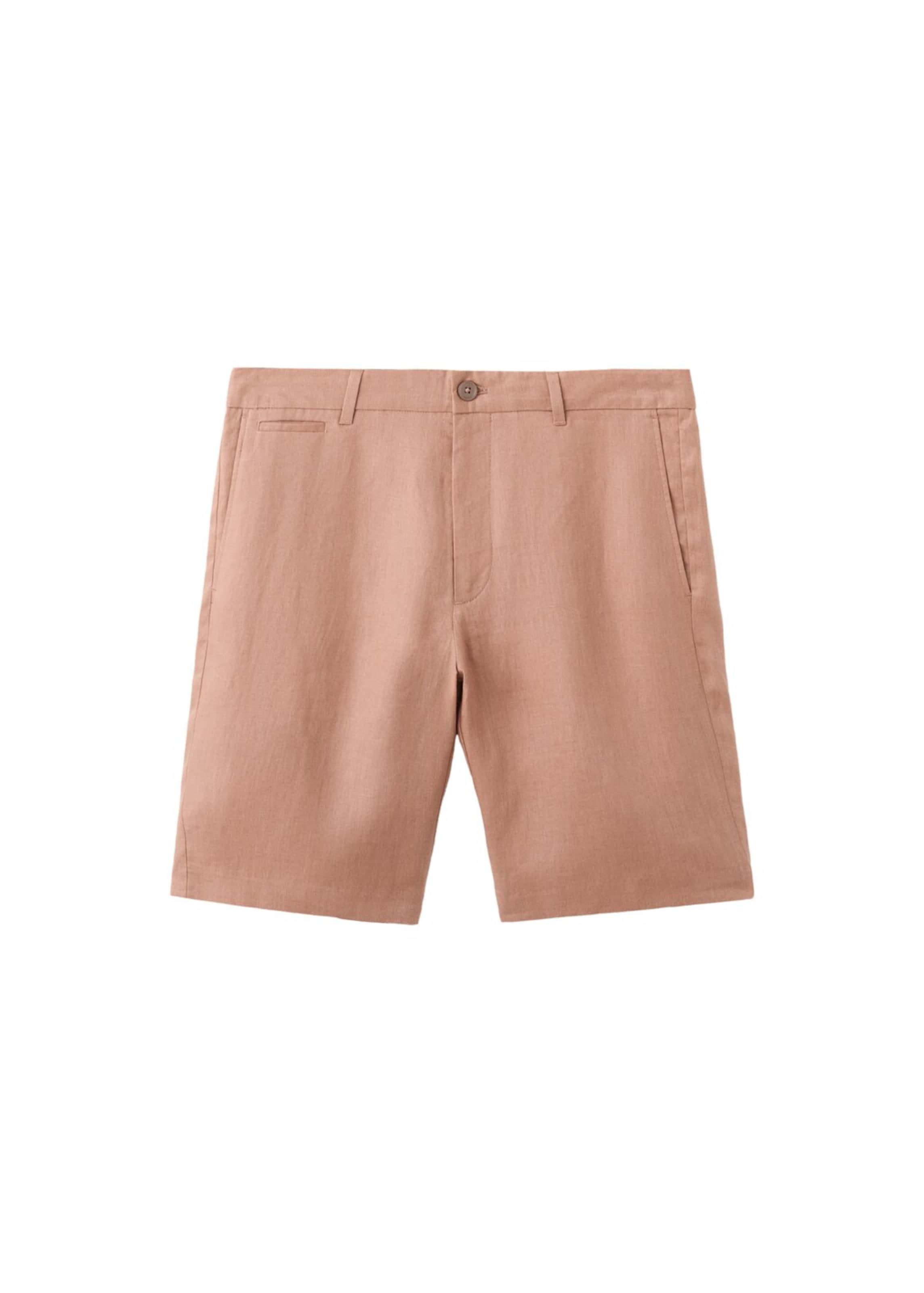 MANGO MAN Slim fit Pants 'Carp' in Orange: front