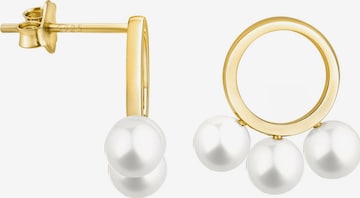 Sofia Milani Earrings 'Circle Pearl' in Gold: front