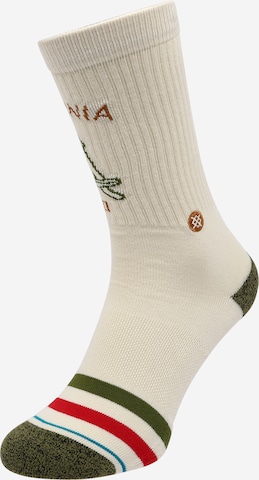 Stance Athletic Socks 'CALIFORNIA REPUBLIC 2' in White: front