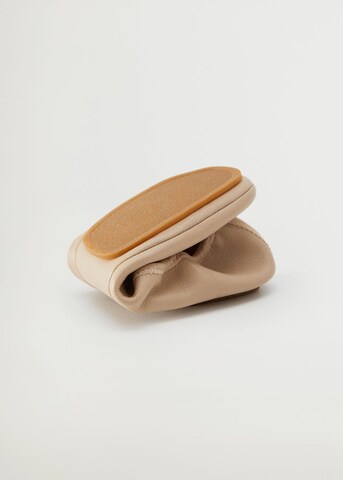 MANGO Ballerinasko i beige