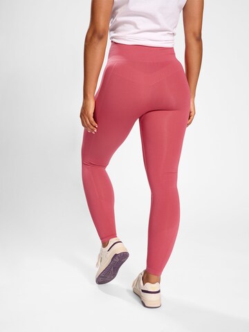 Hummel Skinny Workout Pants 'Tif' in Pink