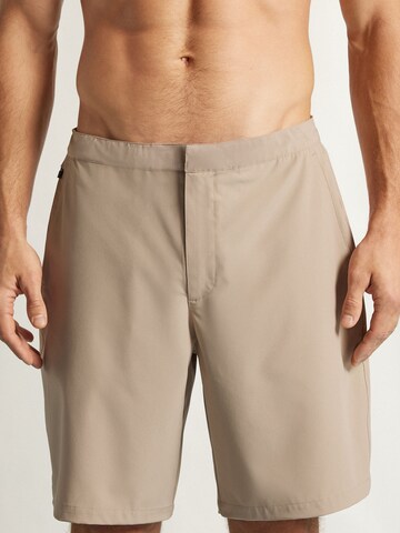 IUMAN Intimissimi Swim Trunks in Beige: front