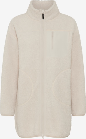 POLARINO Fleece Jacket in White: front