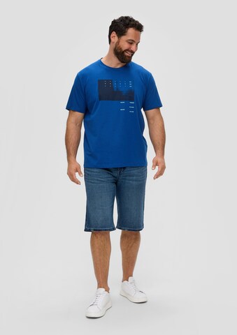 s.Oliver Men Big Sizes T-Shirt in Blau