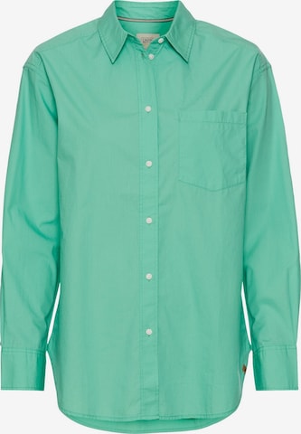 CAMEL ACTIVE Hemdbluse aus Baumwolle in Grün: Vorderseite