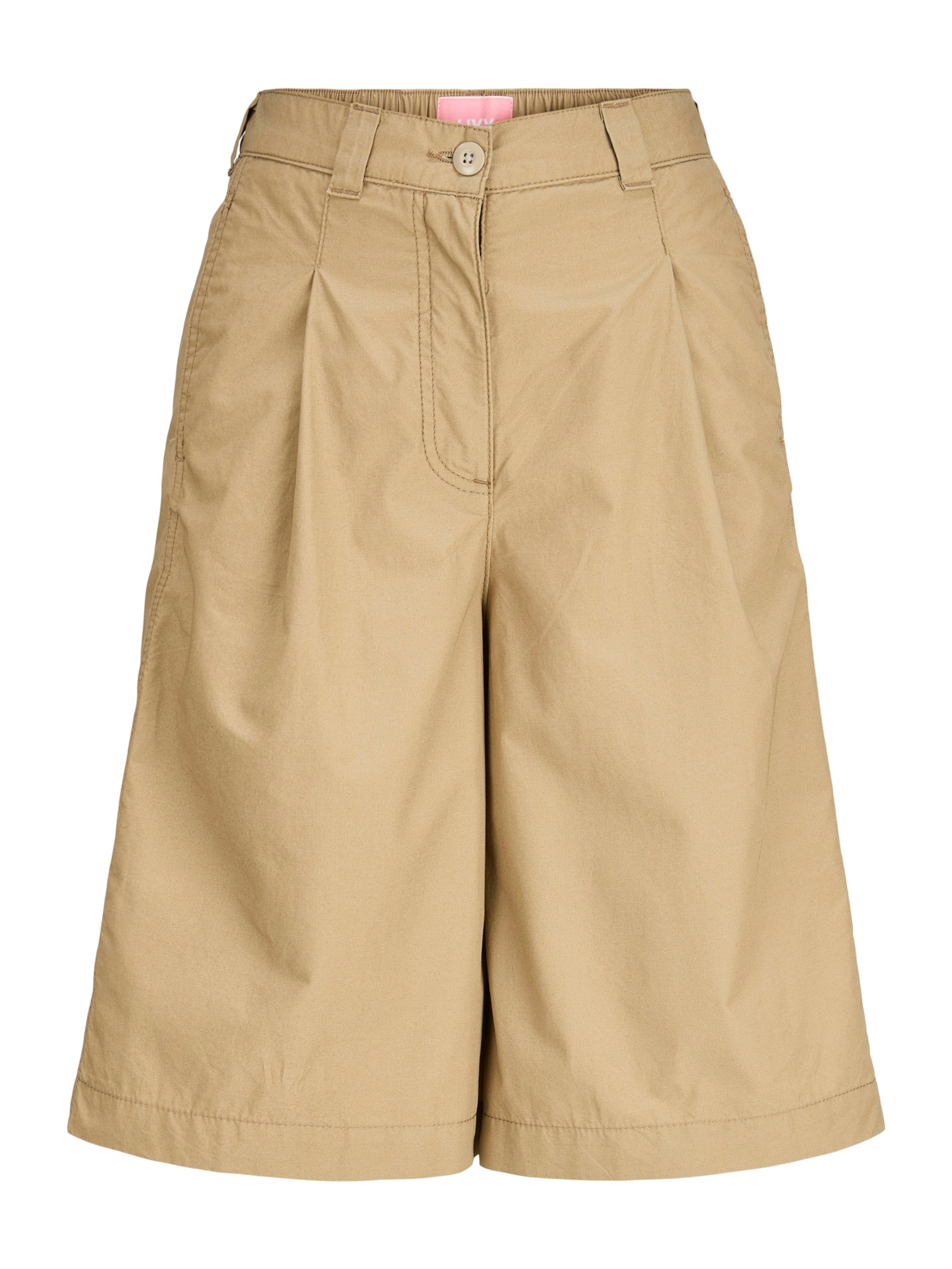 JJXX Wide Leg Shorts 'JXNELLIE MIKA' in Braun: Vorderseite